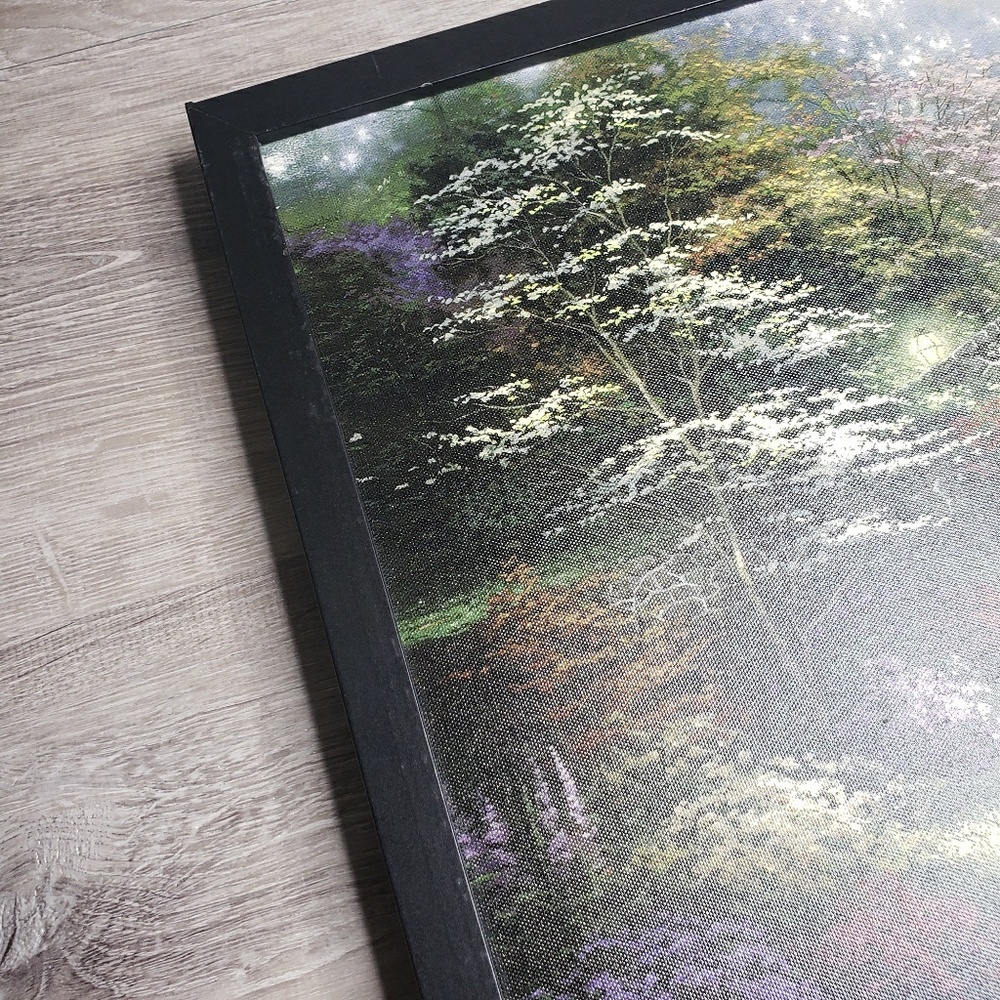 Thomas kinkade fiber optic light picture W remote - Picture 7 of 8